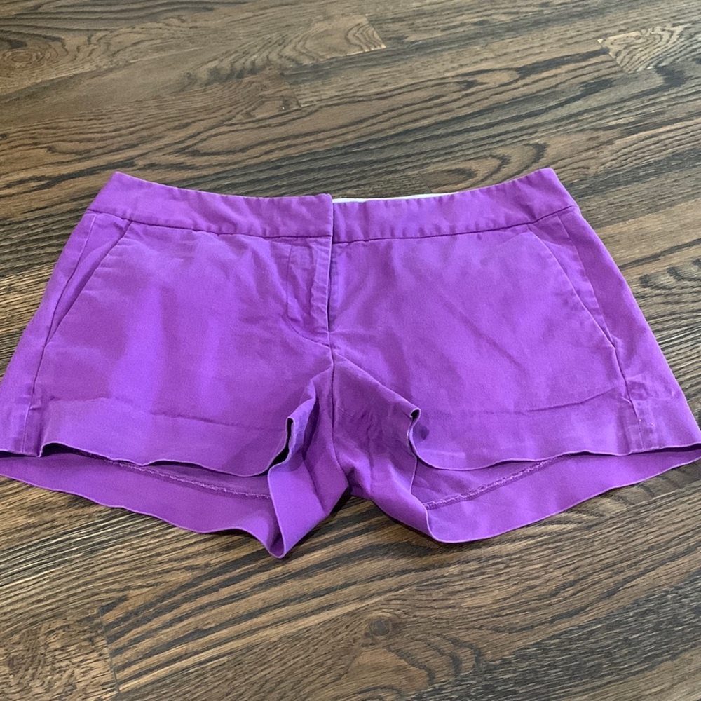 J crew purple shorts